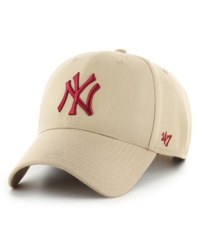 Cappello con Visiera '47 NY Yankees MVP Snapback Beige BMVPSP17WBPKHR Cappello con Visiera '47 NY Yankees MVP Snapback Beige BMVPSP17WBPKHR