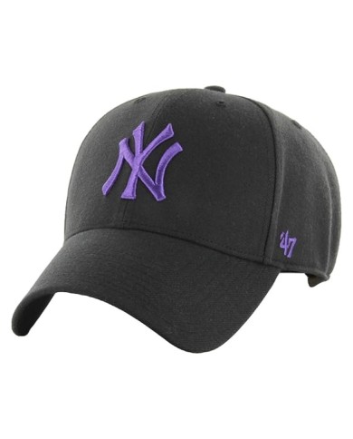 Cappello con Visiera '47 NY Yankees MVP Snapback Nero BMVPSP17WBPBKAO Cappello con Visiera '47 NY Yankees MVP Snapback Nero BMVPSP17WBPBKAO