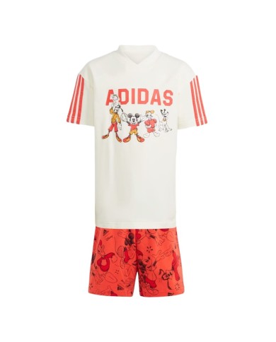 Completo da Bambino Adidas Disney Mickey Mouse Set Cotone IN7279 Completo da Bambino Adidas Disney Mickey Mouse Set Cotone IN7279