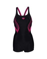 Costume da Donna Intero Arena Swimsuit V Back Graphic Nero 005324580
