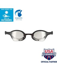 Occhialini da Nuoto Arena Cobra Ultra Swipe Mirror Adulto Piscina Mare Nero 002507550