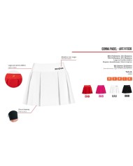 Gonna da Padel Givova ITALY FIT030 Fuxia con Short FIT0300006