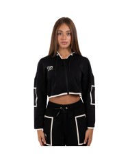 Felpa da Donna Givova ITALY SHORT LF34 Full Zip con Cappuccio Nero Avorio LF341098 Felpa da Donna Givova ITALY SHORT LF34 Full Zip con Cappuccio Nero Avorio LF341098