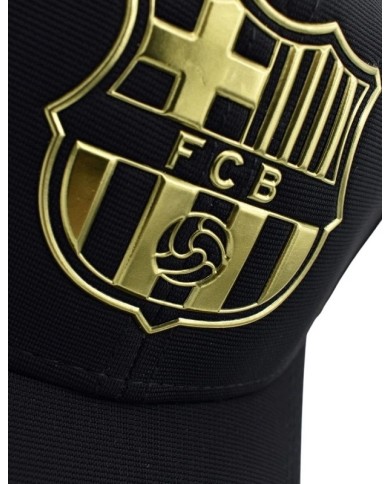 Cappellino con Visiera Barcellona F.C. Junior Kids Regolabile  Nero Oro 5001GBNOP