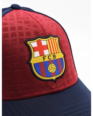 Cappellino con Visiera Barcellona F.C. Adulto Regolabile Blu Bordeaux 5001GEXCN