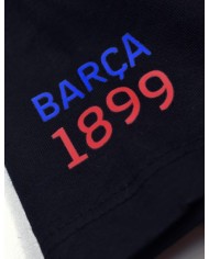T-Shirt in Cotone F.C. Barcelona Nera Junior Kids Girocollo 5001CEBP