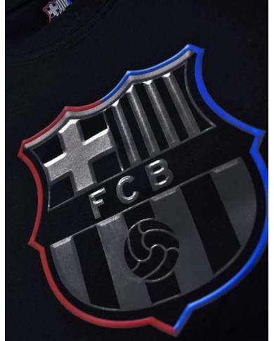 T-Shirt in Cotone F.C. Barcelona Nera Junior Kids Girocollo 5001CEBP