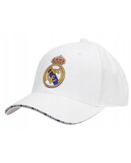 Cappellino con Visiera Real Madrid Adulto Bianco Regolabile RM3GO44 Cappellino con Visiera Real Madrid Adulto Bianco Regolabile RM3GO44