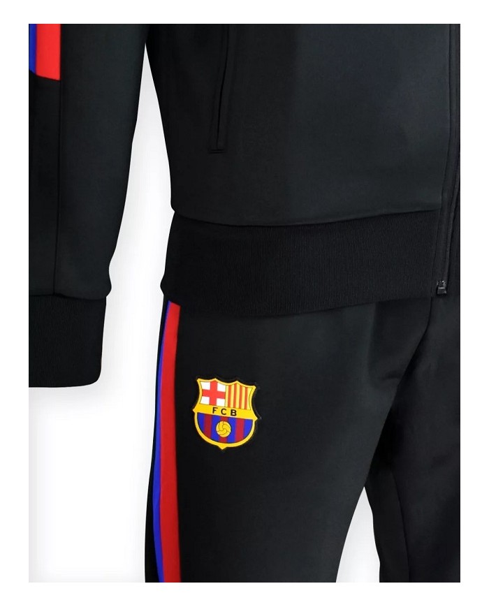 Tuta da Allenamento Barcelona F.C. 25/26 Nera Junior Kids Traspirante 5002CHOUP