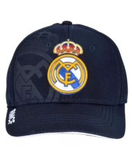 Cappellino con Visiera Real Madrid Adulto Blu Regolabile RM3GO12