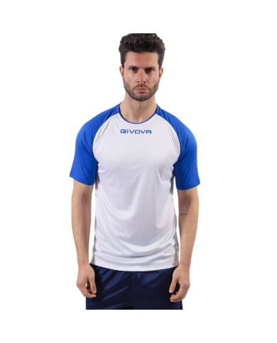 Maglia Givova Shirt Capo Interlock Bianco Azzurro MAC03 Calcio Sport MAC030302 Maglia Givova Shirt Capo Interlock Bianco Azzurro MAC03 Calcio Sport MAC030302
