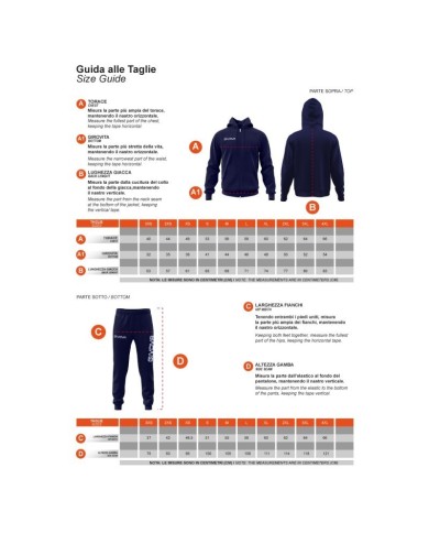 Tuta da Uomo Givova KING COTONE Terry Grigio Blu LF280904