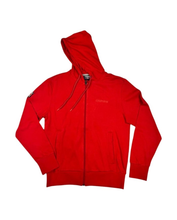 Felpa da Uomo Admiral AD2834EI045 Rossa Full Zip con Cappuccio