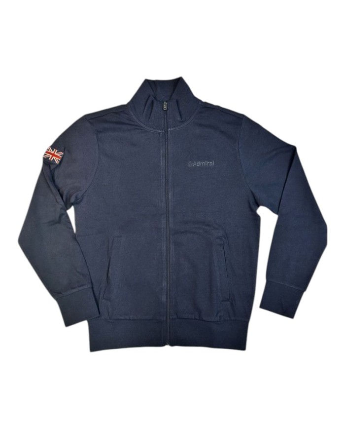 Felpa da Uomo Admiral AD2847EI003 Blu Full Zip in Cotone