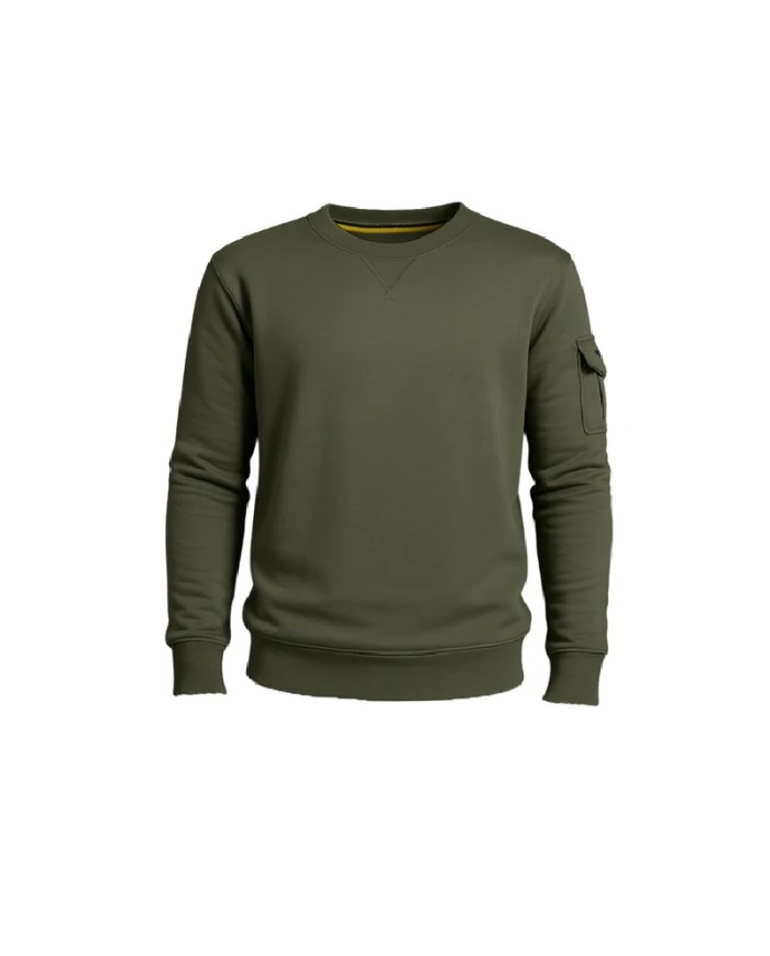 Felpa Girocollo da Uomo Estiva Phil Miller PHM322PR011 Verde in Cotone