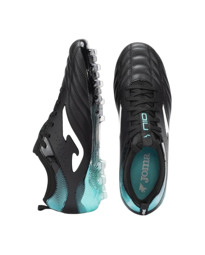Scarpe da Calcio Joma Numero 10 2531 Nero Turchese Adulto Artificial Glass N10W2531AG