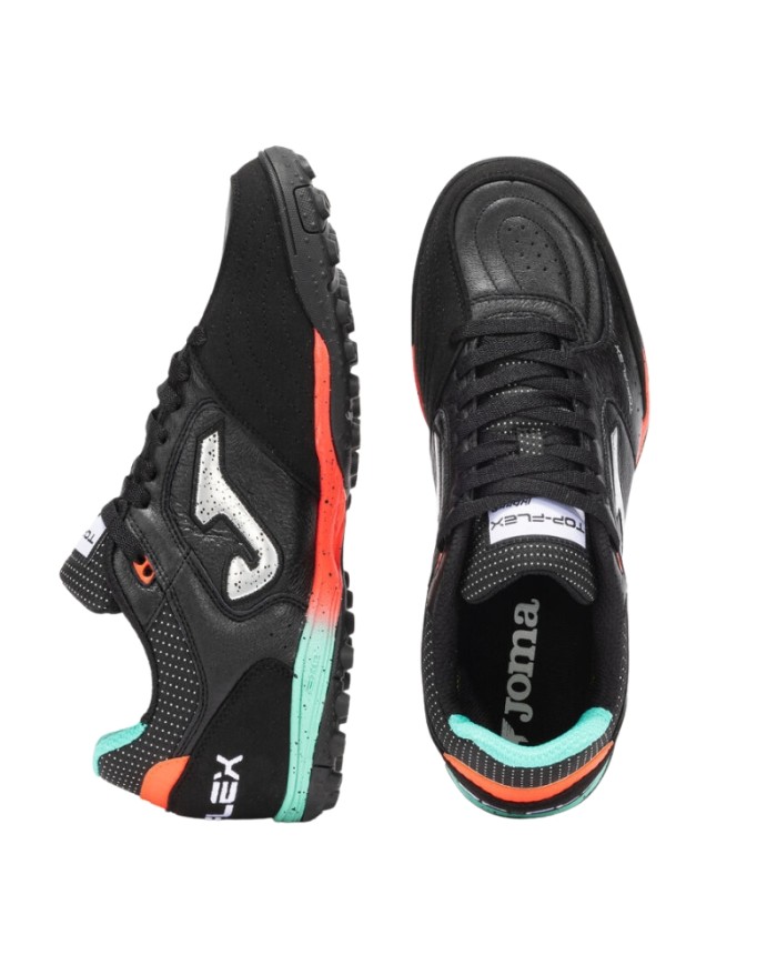 Scarpe da Calcetto Joma Top Flex 2501 Adulto Turf Pelle Nera TOPW2501TF