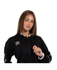 Felpa da Donna Givova ITALY LONG LF35 Nero Avorio Full Zip LF35-1098