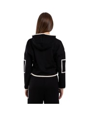 Felpa da Donna Givova ITALY LONG LF35 Nero Avorio Full Zip LF35-1098