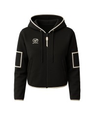 Felpa da Donna Givova ITALY LONG LF35 Nero Avorio Full Zip LF35-1098