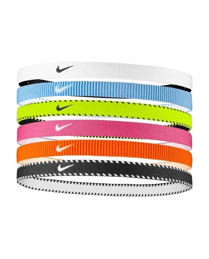 Fasce per Capelli Nike Flex Classici x6 Elastici Multicolore N1011927702