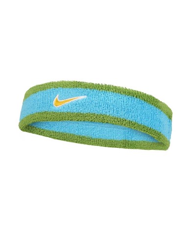 Fascia Tergisudore Nike Swoosh Verde Azzurro Fitness Tennis Basket N1012407488