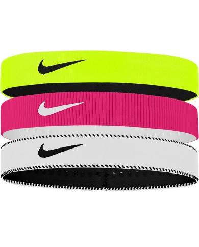 Fasce per Capelli Nike Flex Wide x3 Tennis Padel Running Multicolore N1011932737