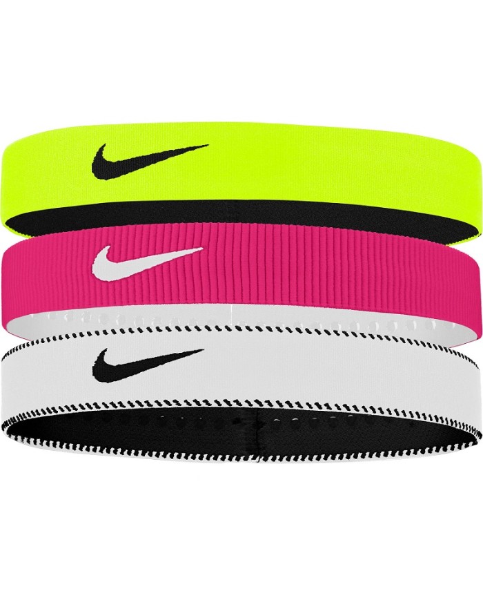 Fasce per Capelli Nike Flex Wide x3 Tennis Padel Running Multicolore N1011932737