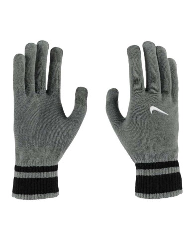Guanti da Adulto in Acrilico Nike Tech Grip Touchscreen Unisex Grigio Nero N1011919076