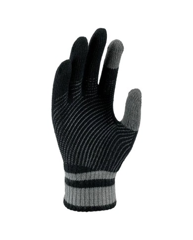 Guanti da Adulto in Acrilico Nike Tech Grip Touchscreen Unisex Nero Grigio N1011919088