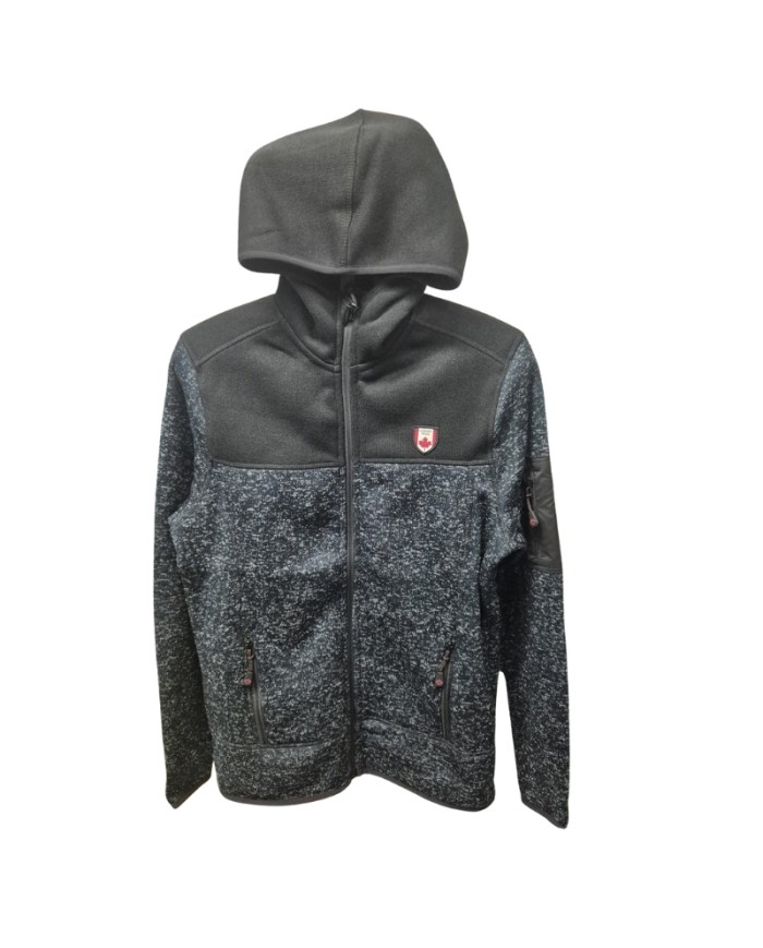 Felpa da Uomo Knit Pile Canada Trail Blu Full Zip CDUAI25725