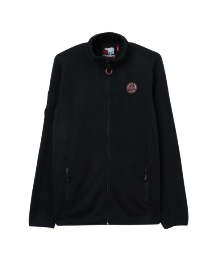 Sherpa da Uomo Full Zip Canada Trail Nero CDUAI25717