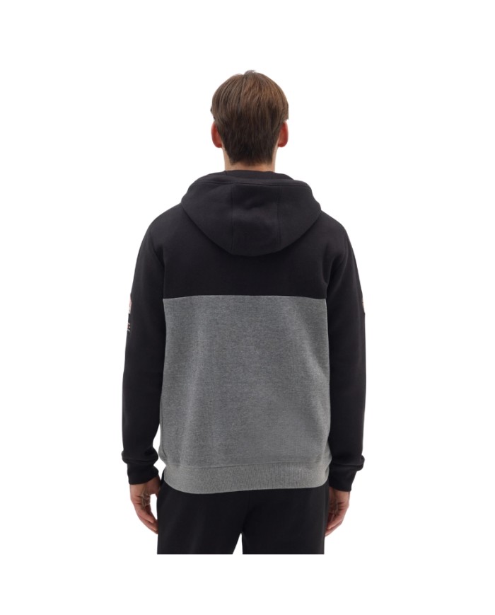 Felpa con Cappuccio da Uomo Nero Grigio Canada Trail CDUAI25749