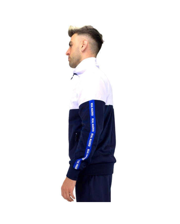 Tuta da Allenamento Real Madrid 25/26 Adulto Traspirante Bianco Blu RM2CHP23