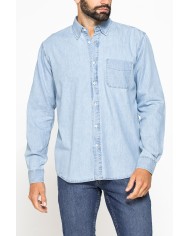CAMICIA MODELLO CLASSICO IN DENIM LEGGERO DA 7 oz.