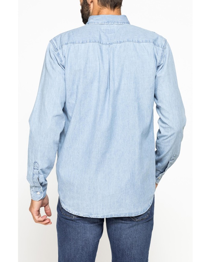 CAMICIA MODELLO CLASSICO IN DENIM LEGGERO DA 7 oz.