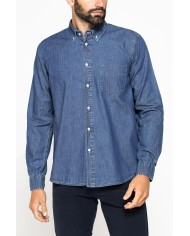 CAMICIA MODELLO CLASSICO IN DENIM LEGGERO DA 7 oz.