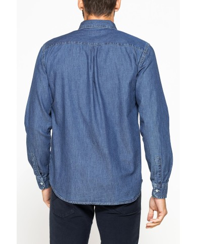 CAMICIA MODELLO CLASSICO IN DENIM LEGGERO DA 7 oz.