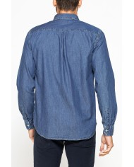 CAMICIA MODELLO CLASSICO IN DENIM LEGGERO DA 7 oz.