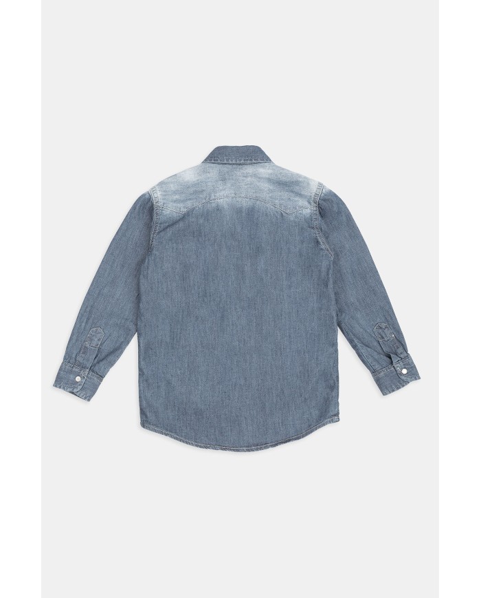 CAMICIA MANICA LUNGA IN JEANS LEGGERO