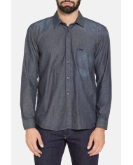 CAMICIA IN JEANS LEGGERO A MANICA LUNGA CON BOTTONI