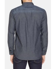 CAMICIA IN JEANS LEGGERO A MANICA LUNGA CON BOTTONI