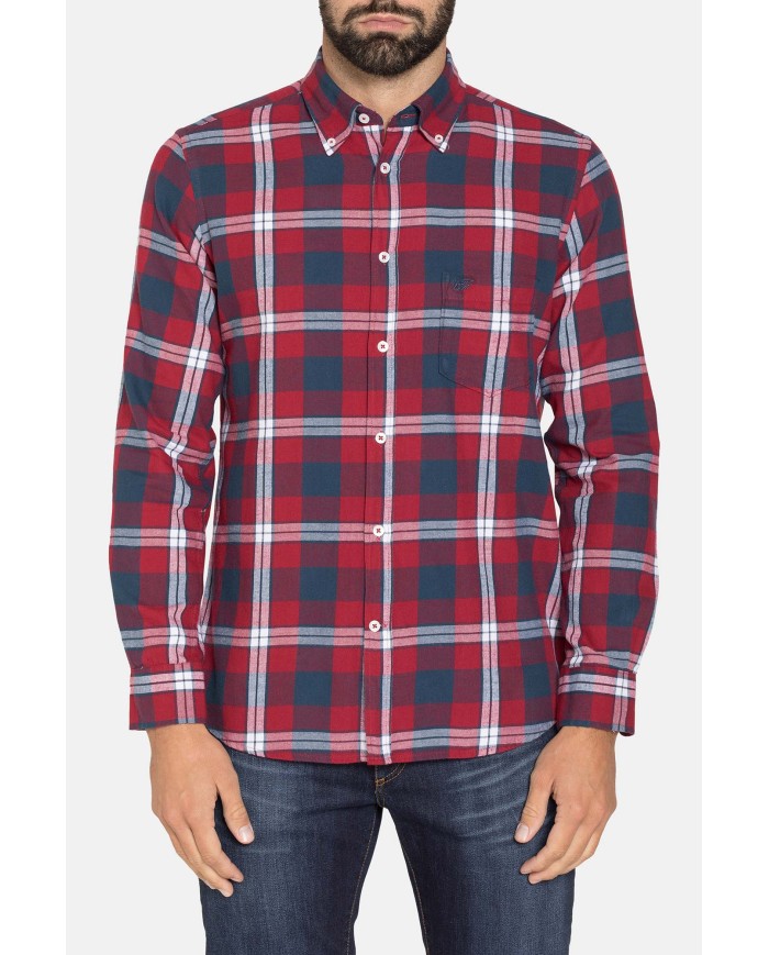 CAMICIA FLANELLA FANTASIA TINTO FILO