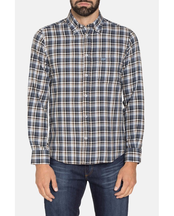 CAMICIA FLANELLA FANTASIA TINTO FILO