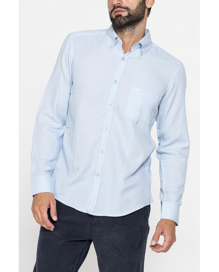 CAMICIA IN TESSUTO RICICLATO