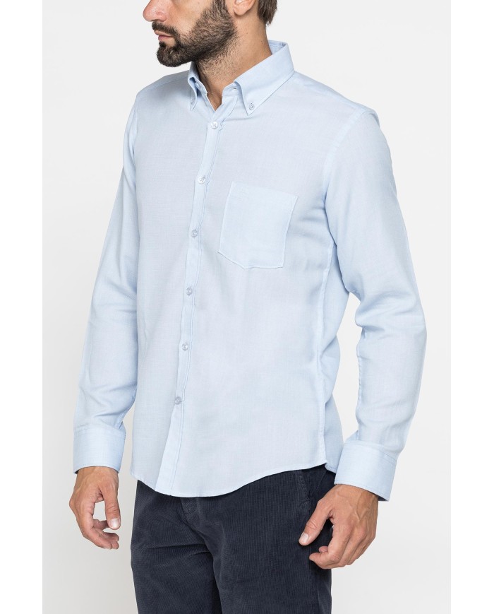 CAMICIA IN TESSUTO RICICLATO