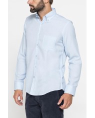 CAMICIA IN TESSUTO RICICLATO