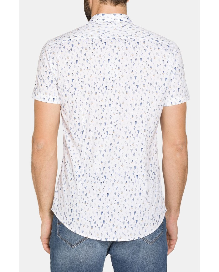 CAMICIA IN COTONE CON FANTASIA STAMPATA