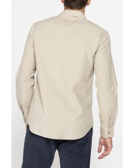 CAMICIA TINTA UNITA IN VELLUTO LEGGERO