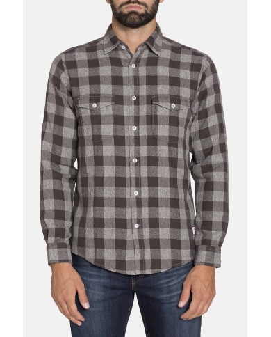 CAMICIA FLANELLA FANTASIA TINTO FILO MELANGE